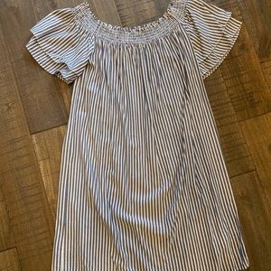 Old Navy Striped off the shoulder dress
